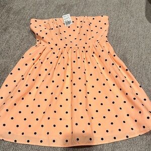 Forever 21 Peach Polka Dot Dress
